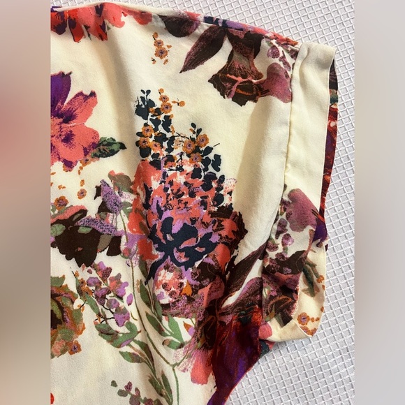 Andree by Unit Floral V-Neck Women's Tunic Dress Women’s Size 1X - Picture 4 of 16